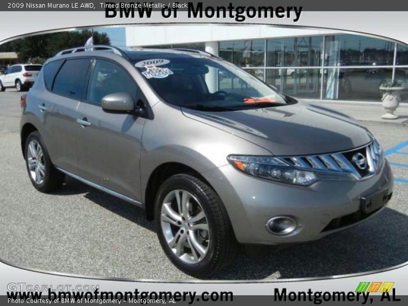 Tinted Bronze Metallic / Black 2009 Nissan Murano LE AWD