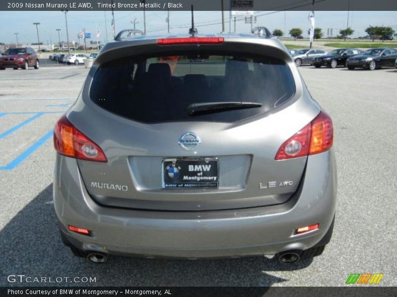 Tinted Bronze Metallic / Black 2009 Nissan Murano LE AWD