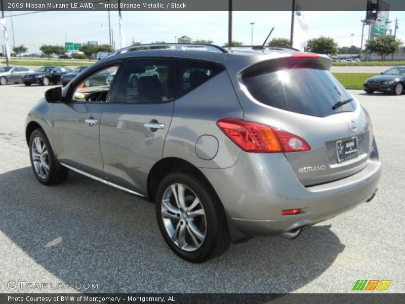 Tinted Bronze Metallic / Black 2009 Nissan Murano LE AWD