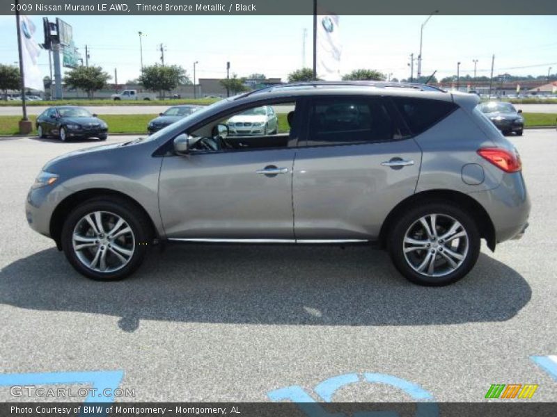 Tinted Bronze Metallic / Black 2009 Nissan Murano LE AWD