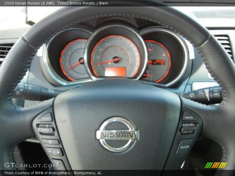 Tinted Bronze Metallic / Black 2009 Nissan Murano LE AWD