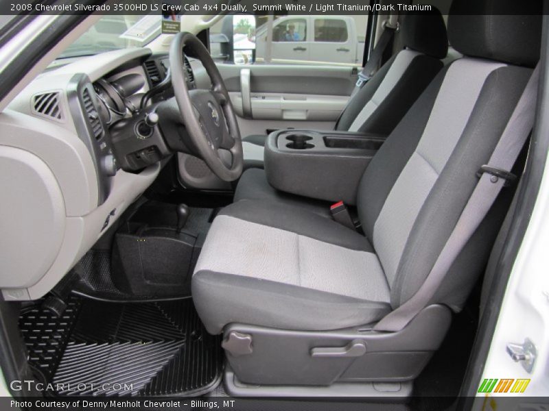 Summit White / Light Titanium/Dark Titanium 2008 Chevrolet Silverado 3500HD LS Crew Cab 4x4 Dually