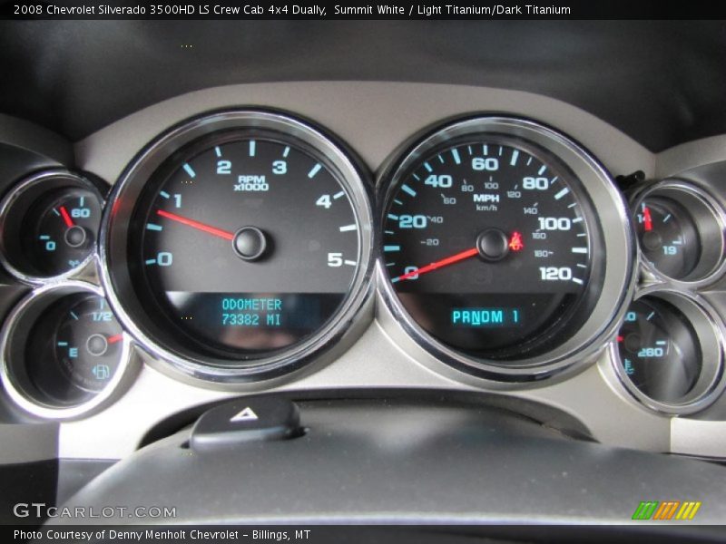 Summit White / Light Titanium/Dark Titanium 2008 Chevrolet Silverado 3500HD LS Crew Cab 4x4 Dually
