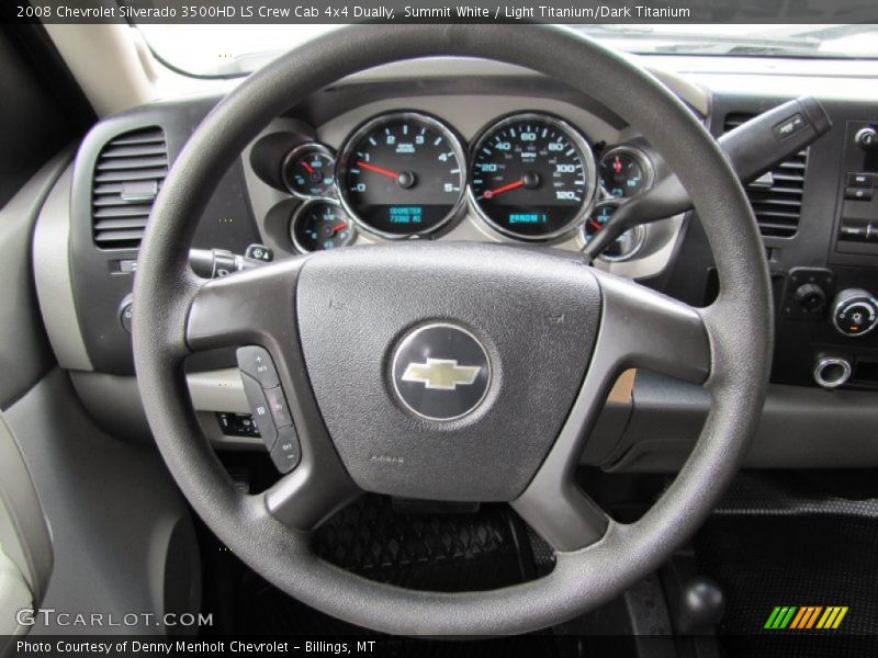 Summit White / Light Titanium/Dark Titanium 2008 Chevrolet Silverado 3500HD LS Crew Cab 4x4 Dually