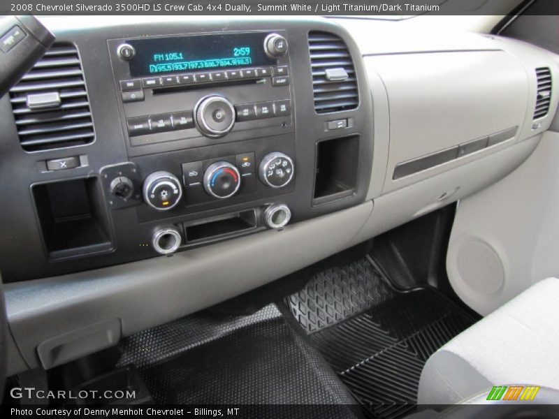 Summit White / Light Titanium/Dark Titanium 2008 Chevrolet Silverado 3500HD LS Crew Cab 4x4 Dually