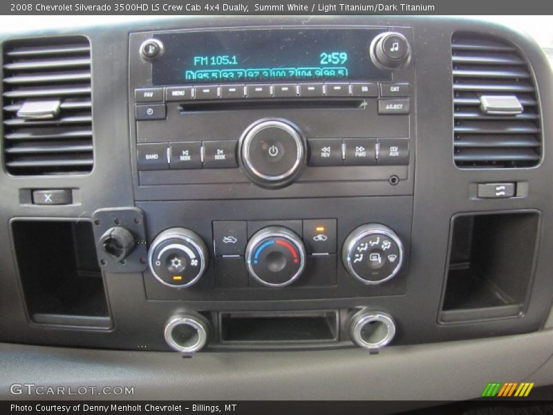 Summit White / Light Titanium/Dark Titanium 2008 Chevrolet Silverado 3500HD LS Crew Cab 4x4 Dually