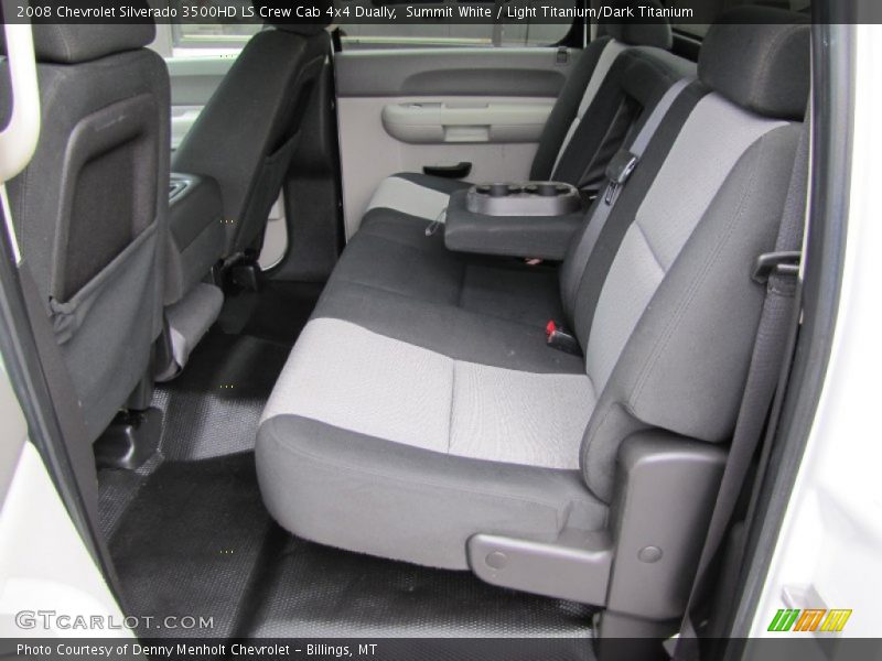 Summit White / Light Titanium/Dark Titanium 2008 Chevrolet Silverado 3500HD LS Crew Cab 4x4 Dually