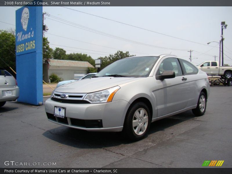 Silver Frost Metallic / Medium Stone 2008 Ford Focus S Coupe