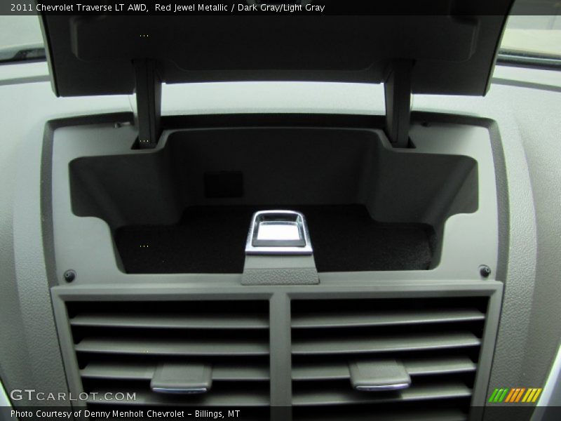 Red Jewel Metallic / Dark Gray/Light Gray 2011 Chevrolet Traverse LT AWD