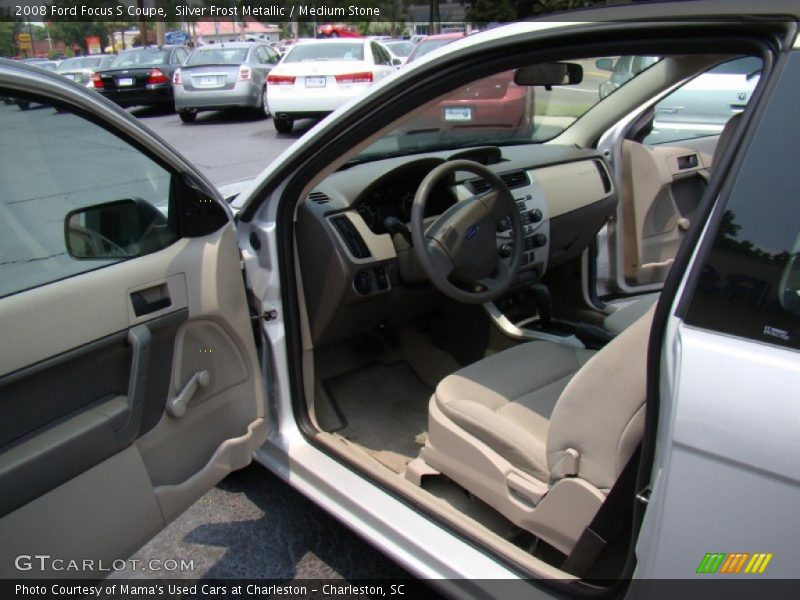 Silver Frost Metallic / Medium Stone 2008 Ford Focus S Coupe