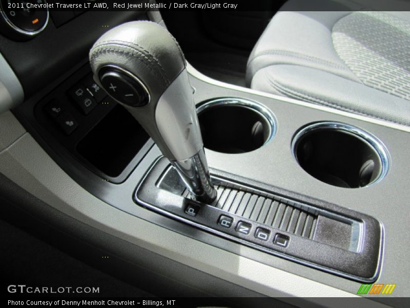 Red Jewel Metallic / Dark Gray/Light Gray 2011 Chevrolet Traverse LT AWD