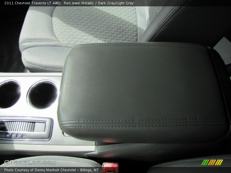 Red Jewel Metallic / Dark Gray/Light Gray 2011 Chevrolet Traverse LT AWD