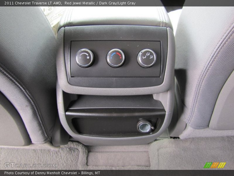 Red Jewel Metallic / Dark Gray/Light Gray 2011 Chevrolet Traverse LT AWD