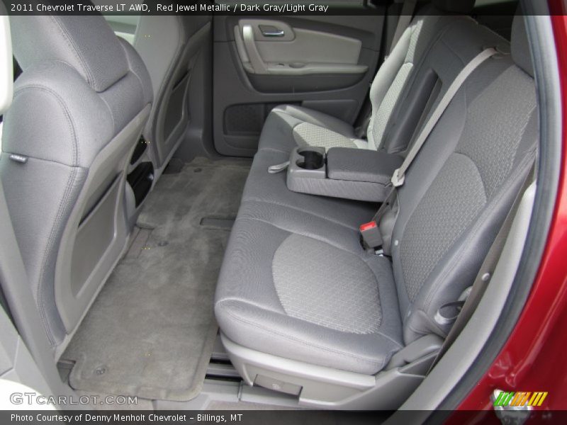 Red Jewel Metallic / Dark Gray/Light Gray 2011 Chevrolet Traverse LT AWD