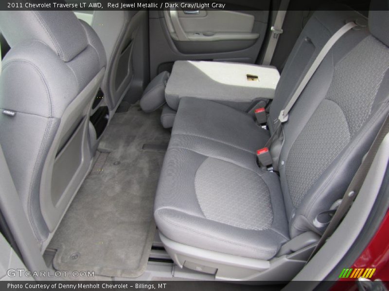 Red Jewel Metallic / Dark Gray/Light Gray 2011 Chevrolet Traverse LT AWD