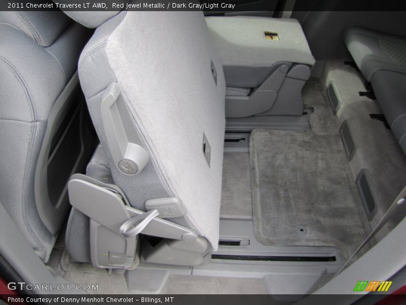 Red Jewel Metallic / Dark Gray/Light Gray 2011 Chevrolet Traverse LT AWD