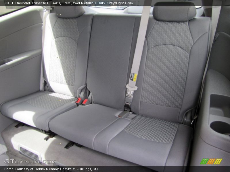 Red Jewel Metallic / Dark Gray/Light Gray 2011 Chevrolet Traverse LT AWD