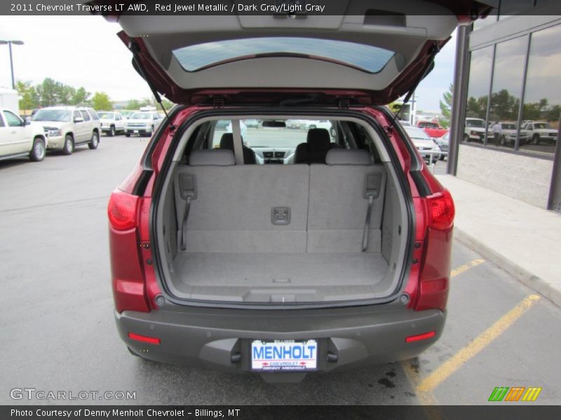 Red Jewel Metallic / Dark Gray/Light Gray 2011 Chevrolet Traverse LT AWD