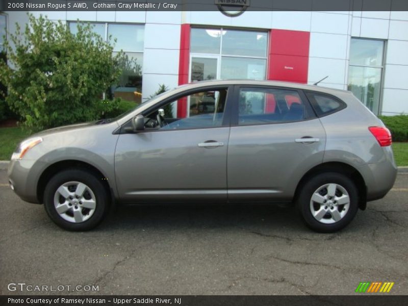 Gotham Gray Metallic / Gray 2008 Nissan Rogue S AWD