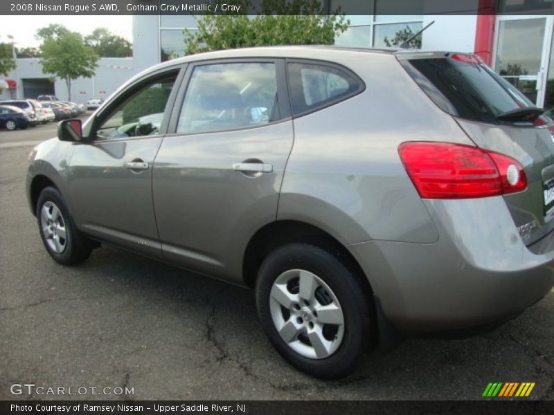 Gotham Gray Metallic / Gray 2008 Nissan Rogue S AWD
