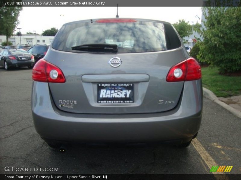 Gotham Gray Metallic / Gray 2008 Nissan Rogue S AWD