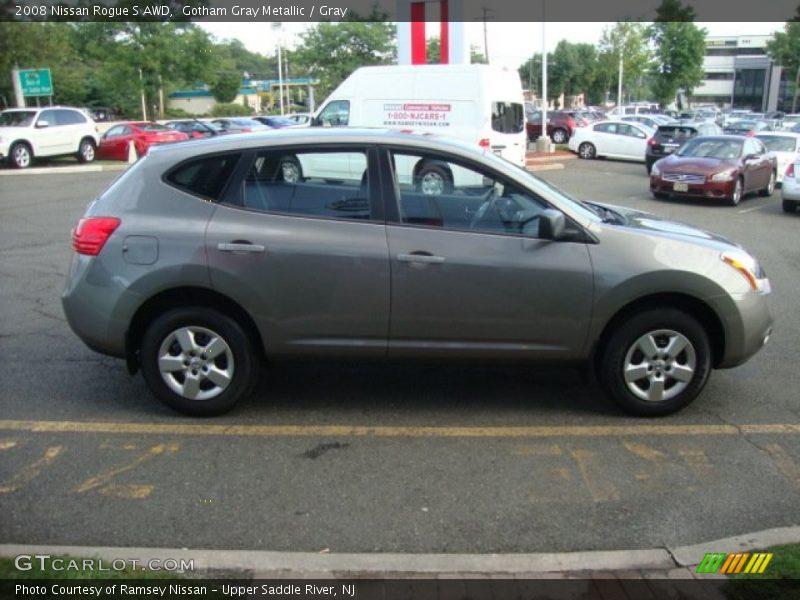 Gotham Gray Metallic / Gray 2008 Nissan Rogue S AWD