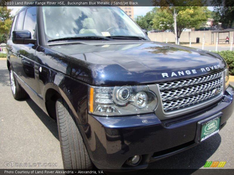 Buckingham Blue Metallic / Sand/Jet Black 2010 Land Rover Range Rover HSE