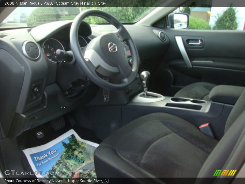 Gotham Gray Metallic / Gray 2008 Nissan Rogue S AWD