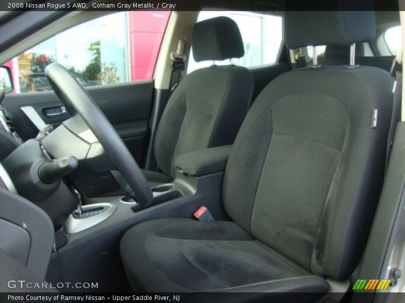 Gotham Gray Metallic / Gray 2008 Nissan Rogue S AWD