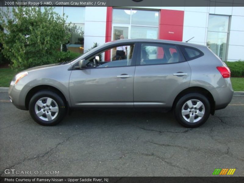 Gotham Gray Metallic / Gray 2008 Nissan Rogue S AWD