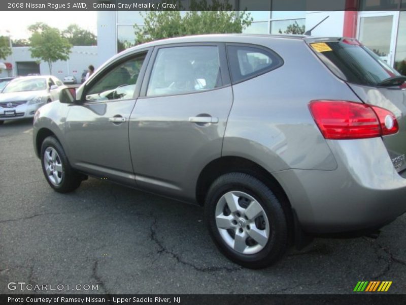 Gotham Gray Metallic / Gray 2008 Nissan Rogue S AWD