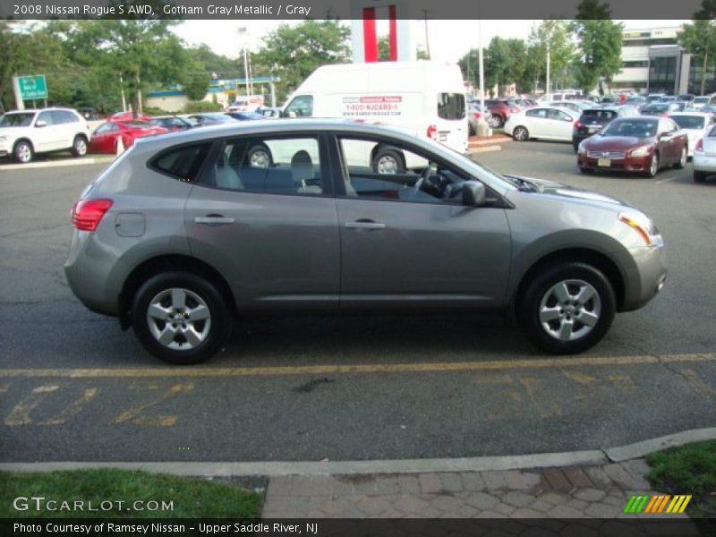 Gotham Gray Metallic / Gray 2008 Nissan Rogue S AWD