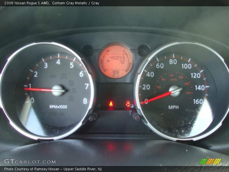 Gotham Gray Metallic / Gray 2008 Nissan Rogue S AWD