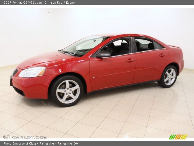 Crimson Red / Ebony 2007 Pontiac G6 V6 Sedan