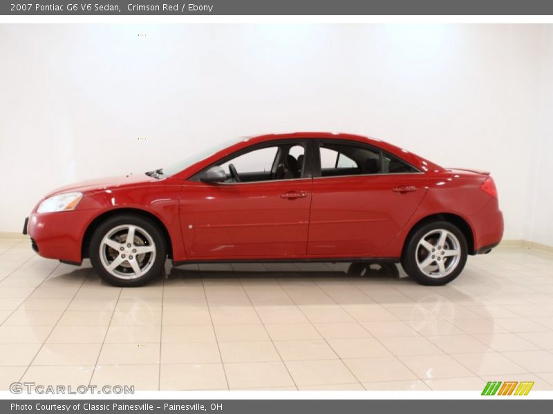 Crimson Red / Ebony 2007 Pontiac G6 V6 Sedan