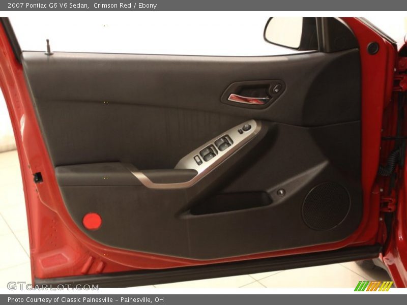 Crimson Red / Ebony 2007 Pontiac G6 V6 Sedan