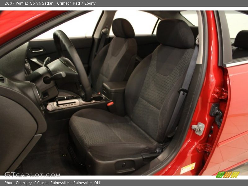 Crimson Red / Ebony 2007 Pontiac G6 V6 Sedan