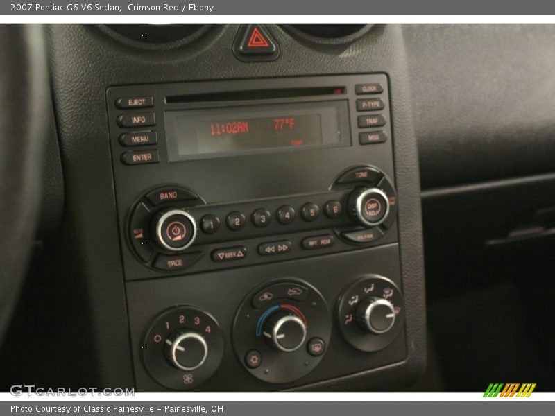 Crimson Red / Ebony 2007 Pontiac G6 V6 Sedan