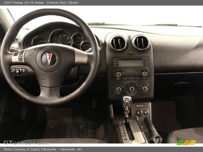 Crimson Red / Ebony 2007 Pontiac G6 V6 Sedan
