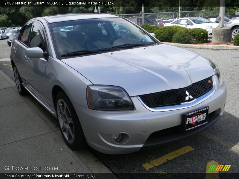 Liquid Silver Metallic / Black 2007 Mitsubishi Galant RALLIART