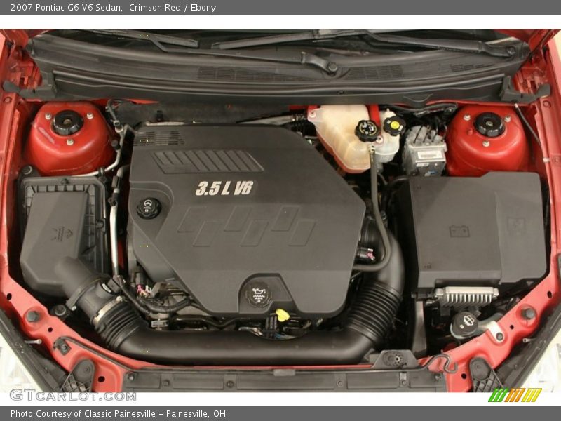Crimson Red / Ebony 2007 Pontiac G6 V6 Sedan