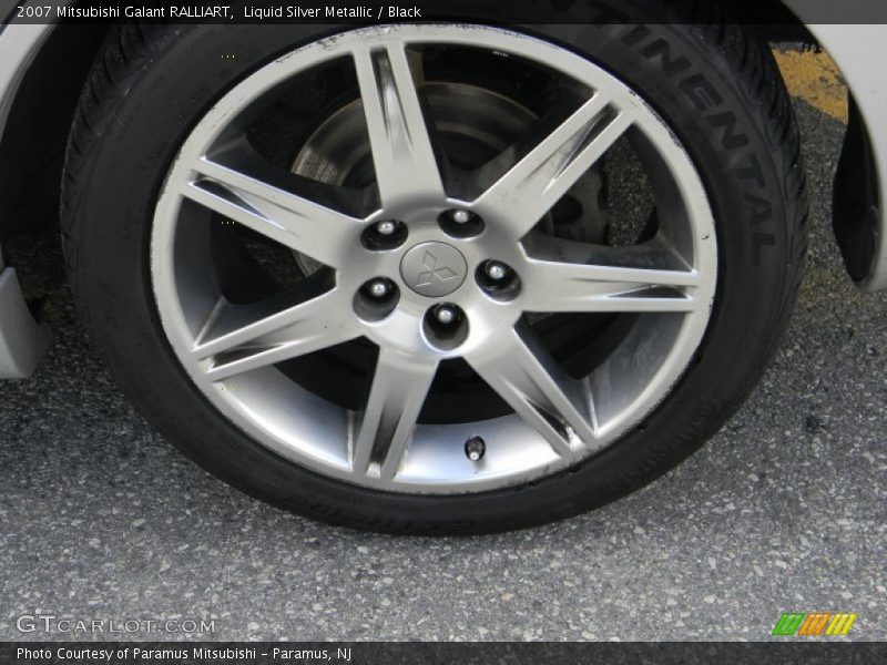 Liquid Silver Metallic / Black 2007 Mitsubishi Galant RALLIART