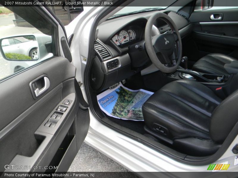 Liquid Silver Metallic / Black 2007 Mitsubishi Galant RALLIART