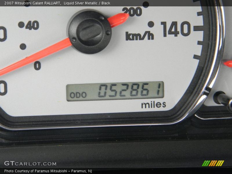 Liquid Silver Metallic / Black 2007 Mitsubishi Galant RALLIART