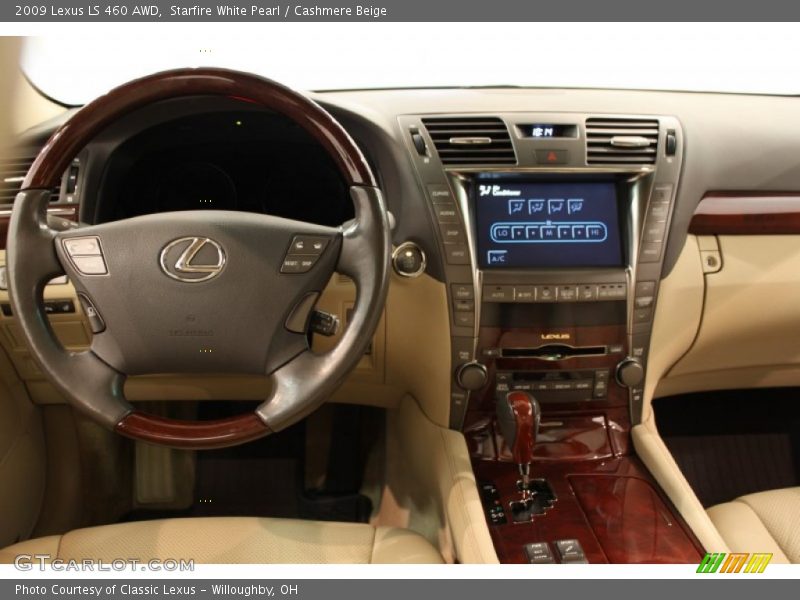 Starfire White Pearl / Cashmere Beige 2009 Lexus LS 460 AWD