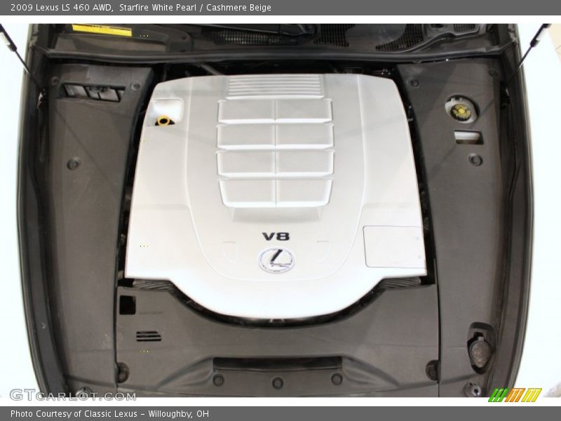 Starfire White Pearl / Cashmere Beige 2009 Lexus LS 460 AWD