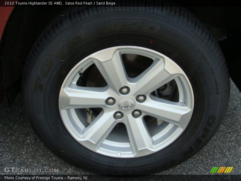 Salsa Red Pearl / Sand Beige 2010 Toyota Highlander SE 4WD