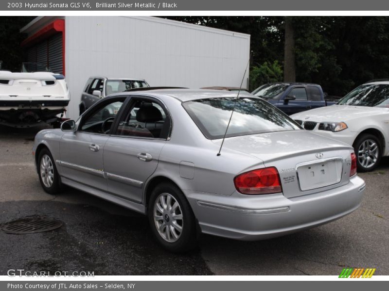 Brilliant Silver Metallic / Black 2003 Hyundai Sonata GLS V6