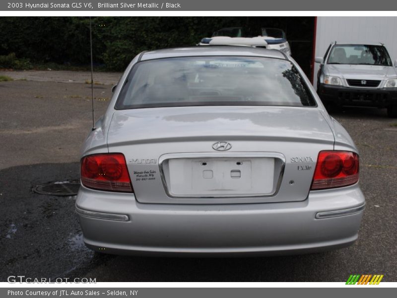 Brilliant Silver Metallic / Black 2003 Hyundai Sonata GLS V6