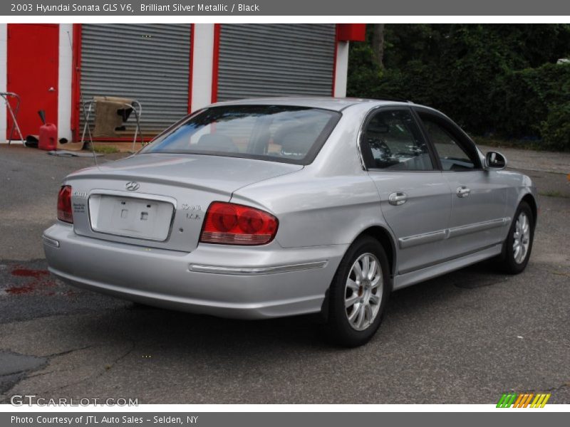 Brilliant Silver Metallic / Black 2003 Hyundai Sonata GLS V6